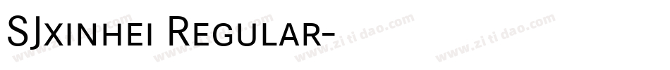 SJxinhei Regular字体转换